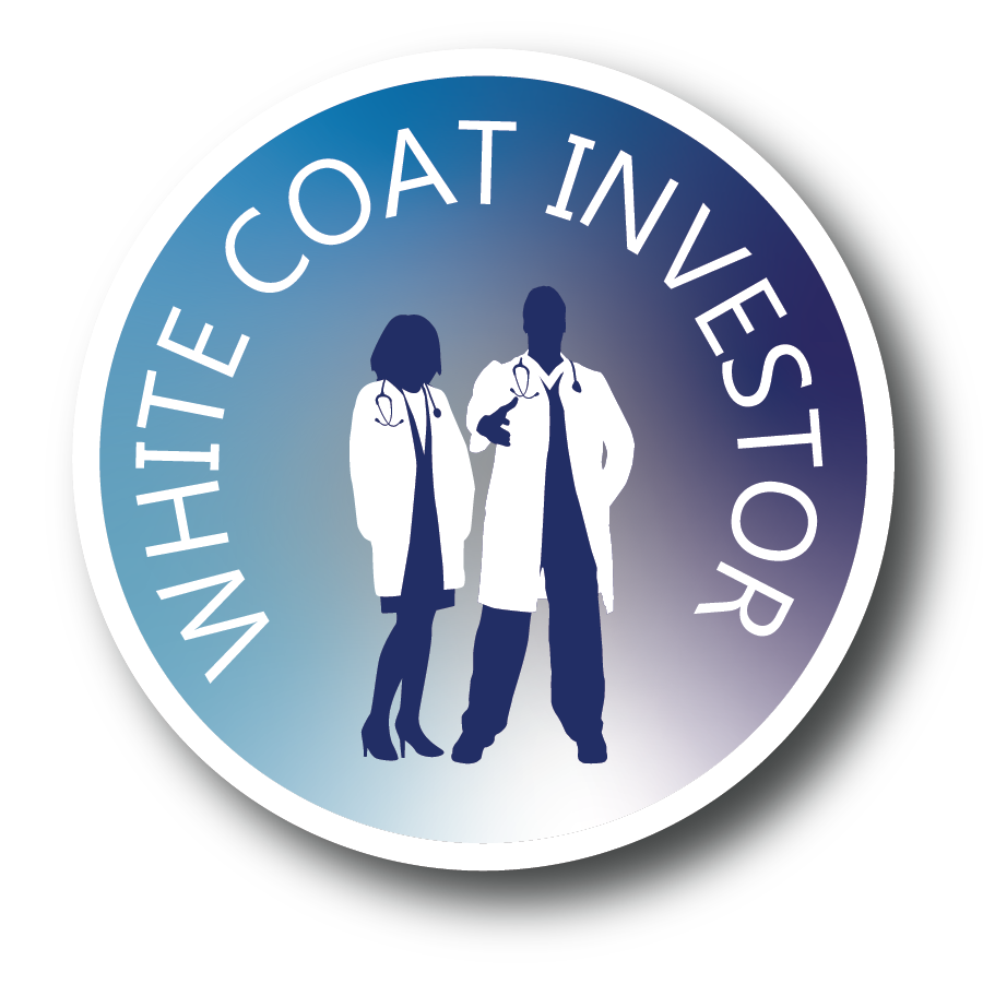 White Coat Investor Sticker-2.5
